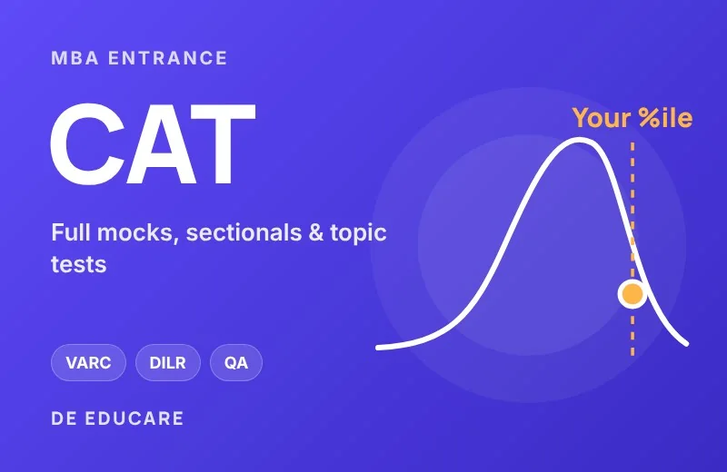 CAT mock tests and coaching by DE Educare