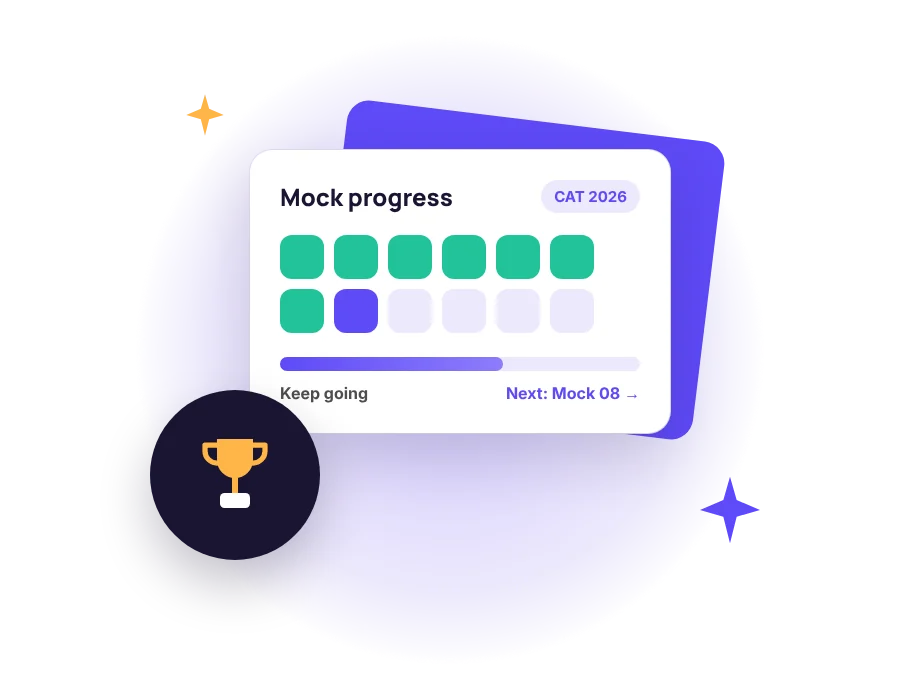 Mock progress tracker on the DE Educare student portal