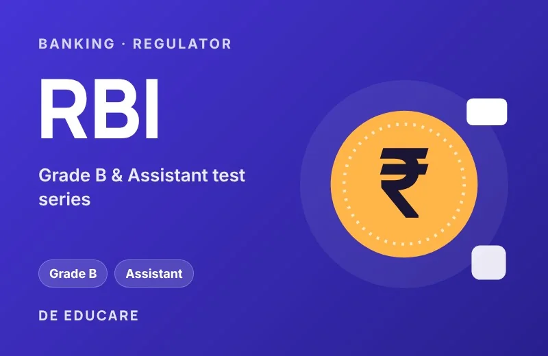 RBI test series by DE Educare, coming soon