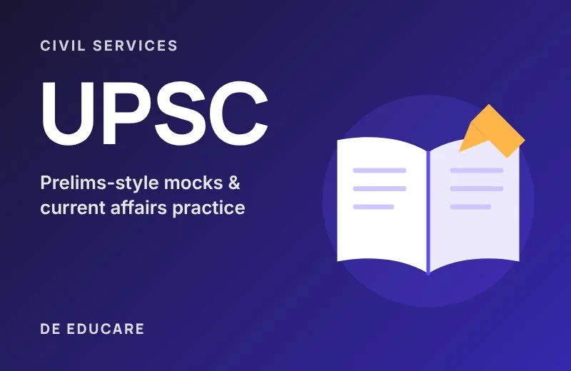 UPSC test series by DE Educare, coming soon
